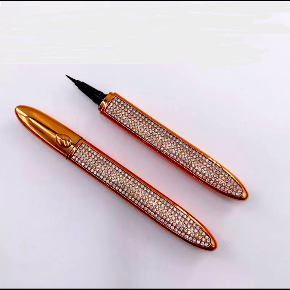 Self-adhesive 2 In 1 Magic Eyelash Liner Pen Liquid Eyeliner No Glue Waterproof